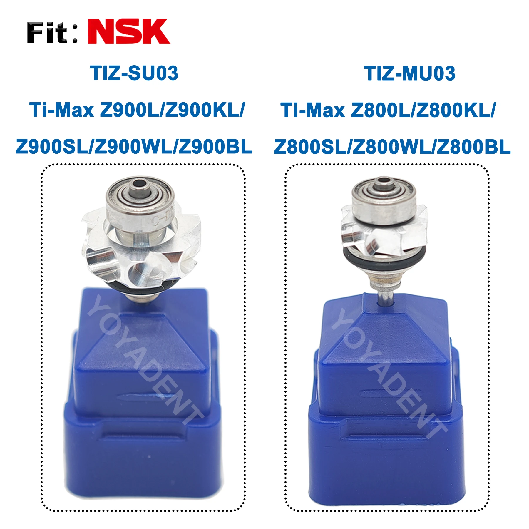 Фото Ротор стоматологического турбинного картриджа подходит для NSK Ti-Max Z800L/Z800KL/Z800SL/Z800WL/Z900L/Z900KL/Z900SL/Z900WL/высокоскоростной наконечник №1