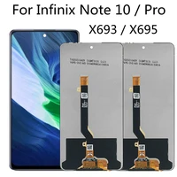 6 95 for infinix note 10 x693 lcd display touch screen digitizer complete assembly replacement for infinix note10 pro x695 lcd