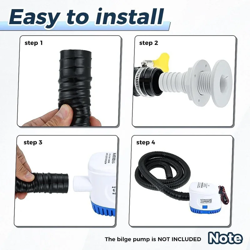 29 мм уплотнительный шланг трюмного насоса Apt-Get для установки выпускной трубы