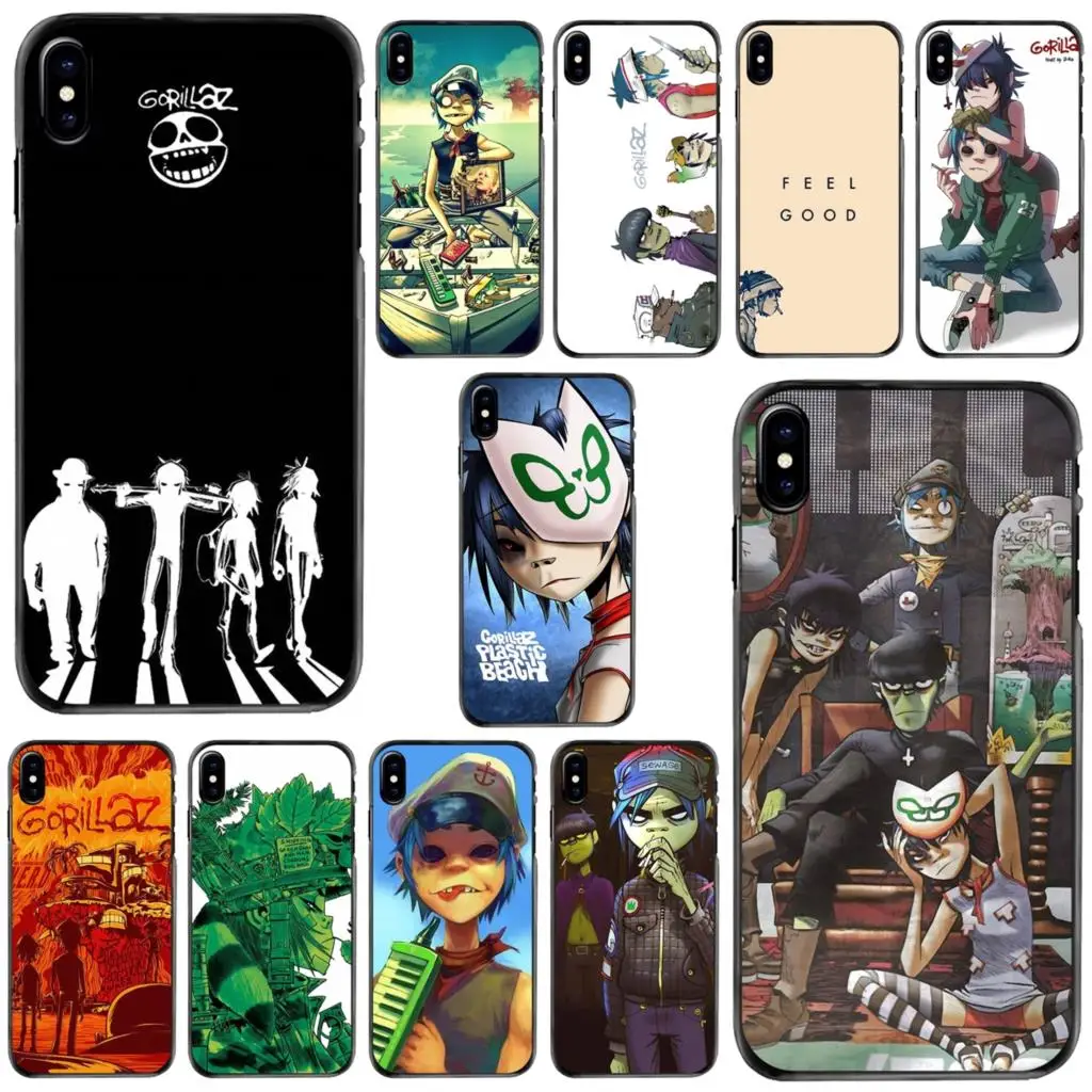 

cartoon Demon Days gorillaz boat For Apple iPhone 11 12 13 14 Pro MAX Mini 5 5S SE 6 6S 7 8 Plus 10 X XR XS Hard Phone Skin Case