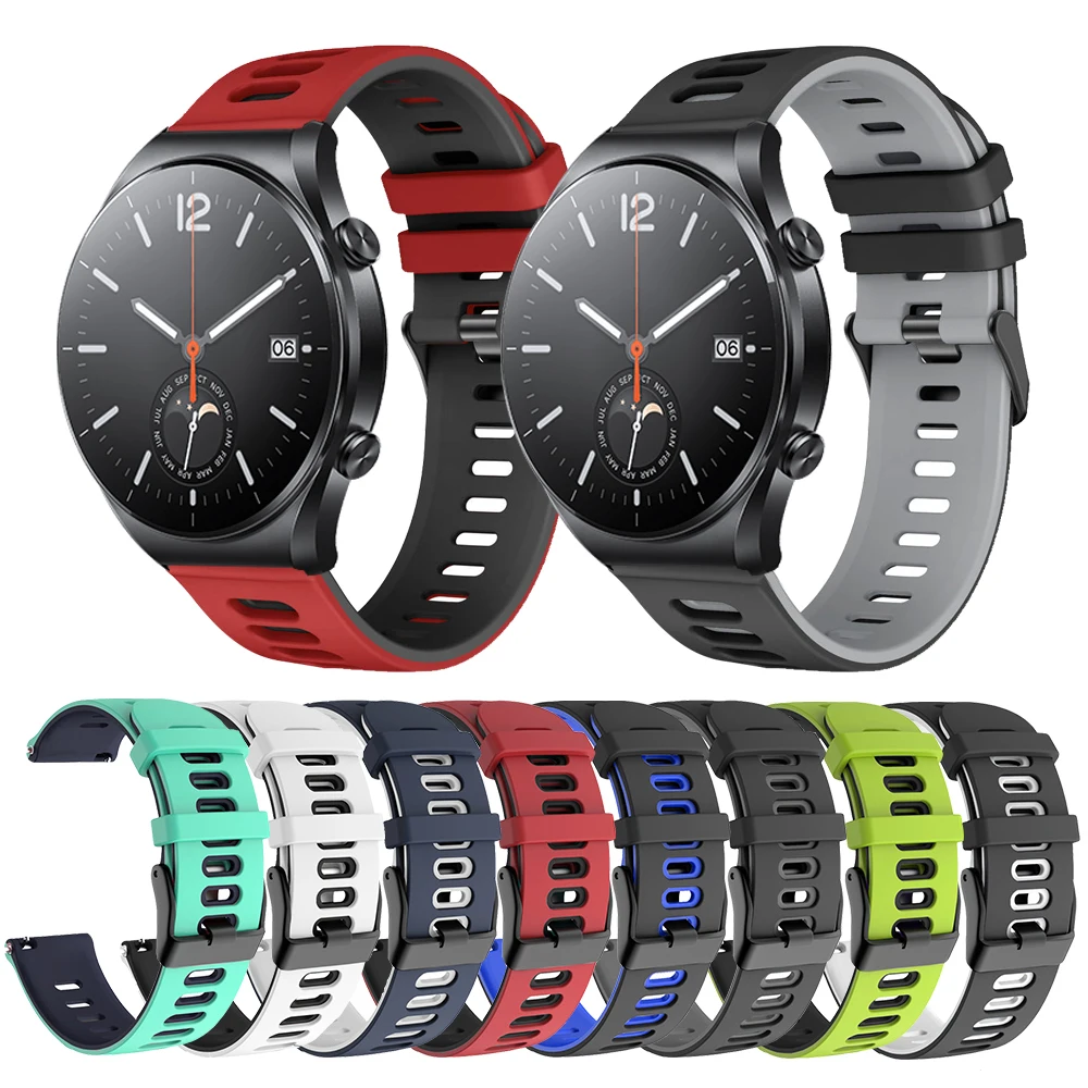 

Ремешок силиконовый для Xiaomi MiWatch S1, спортивный браслет для наручных часов MiWatch S1 Active Color, 22 мм
