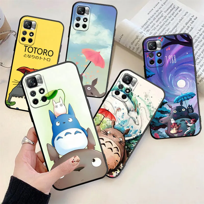 

Phone Case For Xiaomi Redmi Note 11 10 9 Pro 5G 10C 9s 7 8 8T 12 9A 9C 9T K40 Studio Ghibli Totoro TPU Cover