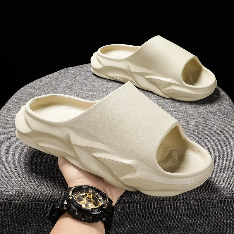 

Summer Women Men Slippers Home Slippers Male Beach Outdoor Sport Outside Casual Flat Shoes Non-slip Sandalias Indoor Luxury Soft