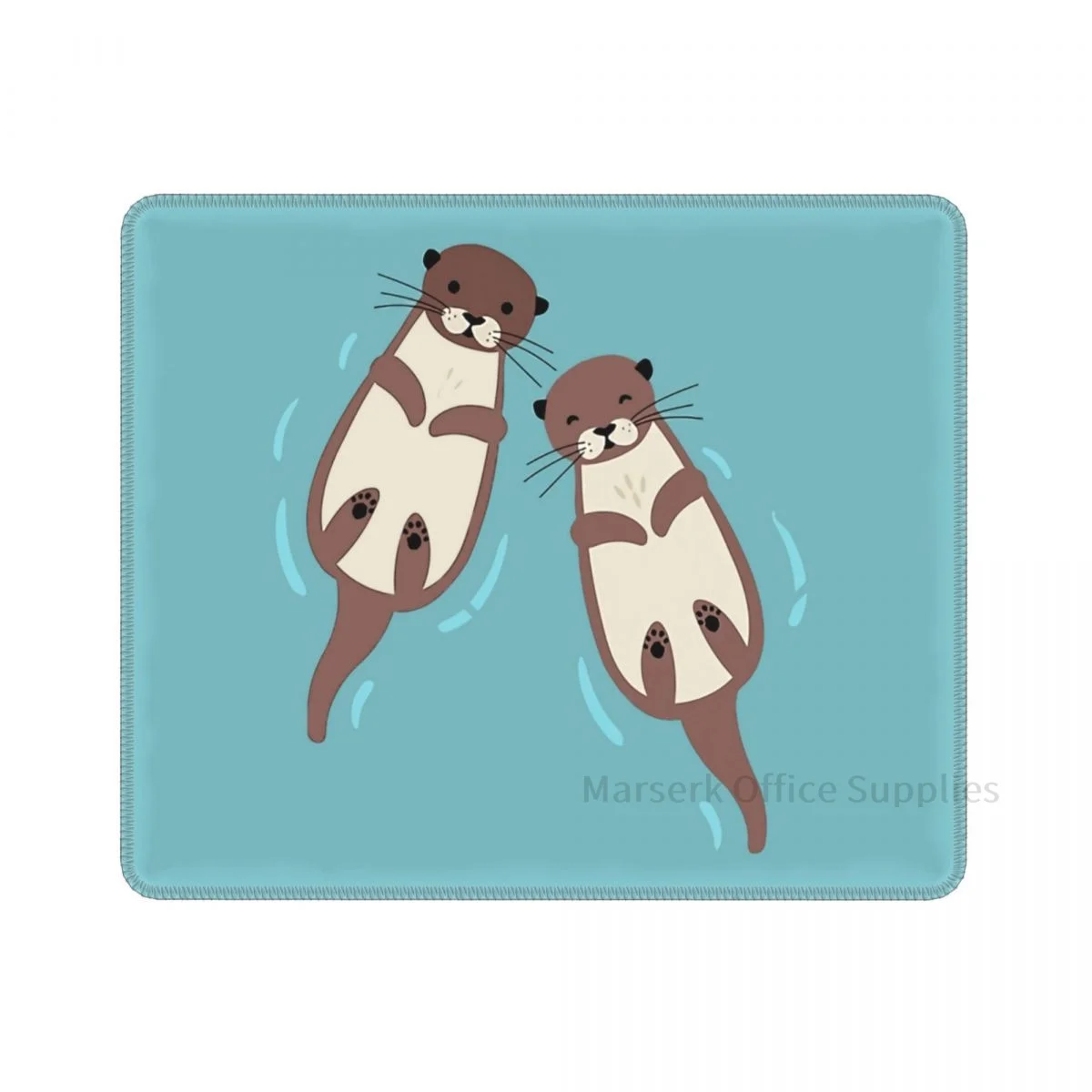 

Otters Mouse Pad Otter Pet Lover Gaming Desktop Keyboard Mat Creative Deskpad Lock Border Antiskid Personalized