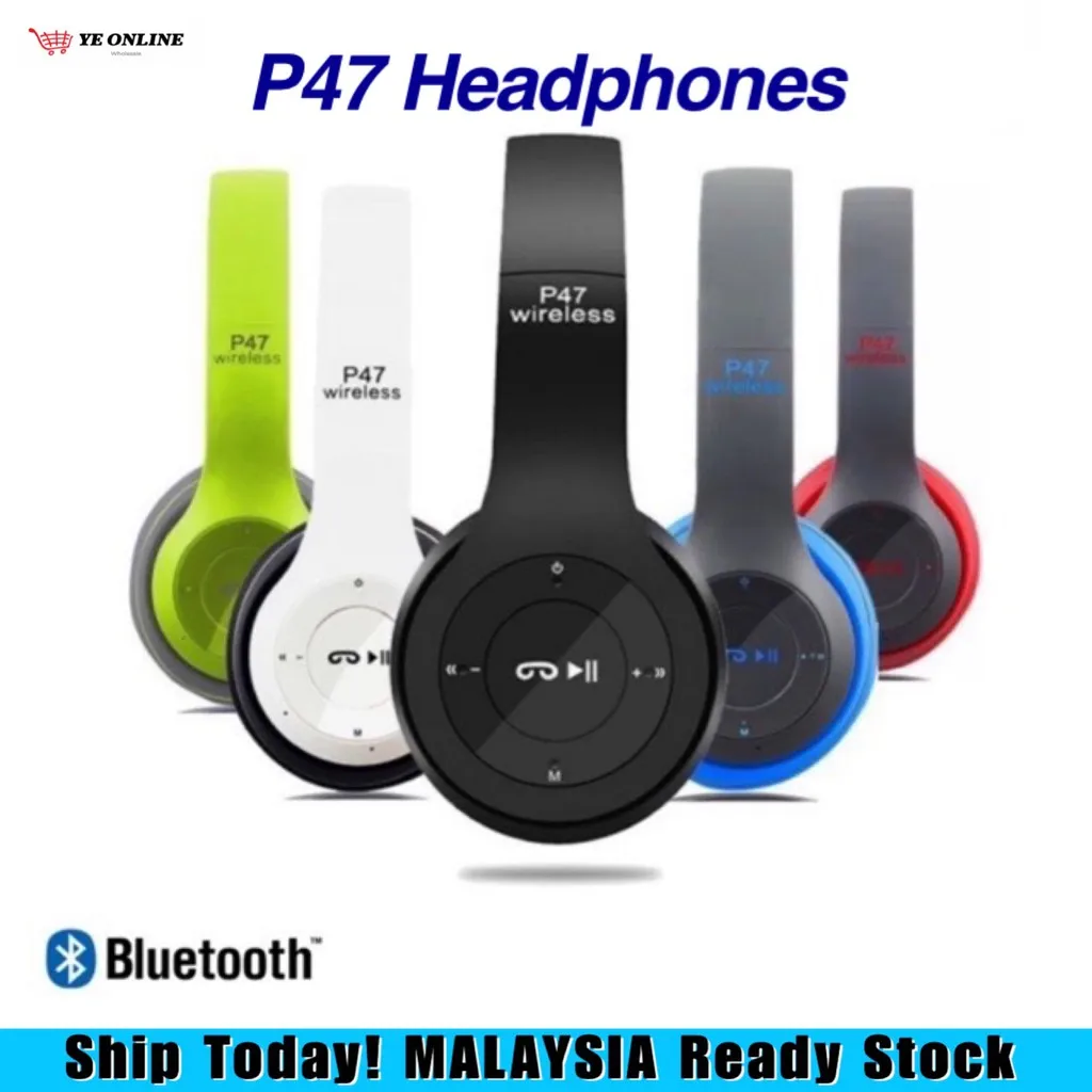 

P47 Bluetooth 4.1 Wireless Foldable Headphone Headset Earphone Mobile Head Phone Set Making Call FM Radio