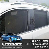 For BMW 3 Series F30 2012-2018 Magnetic Car Front Side Glass Window SunShade Auto Curtain Mesh Solar Sun Shade Visor Shield