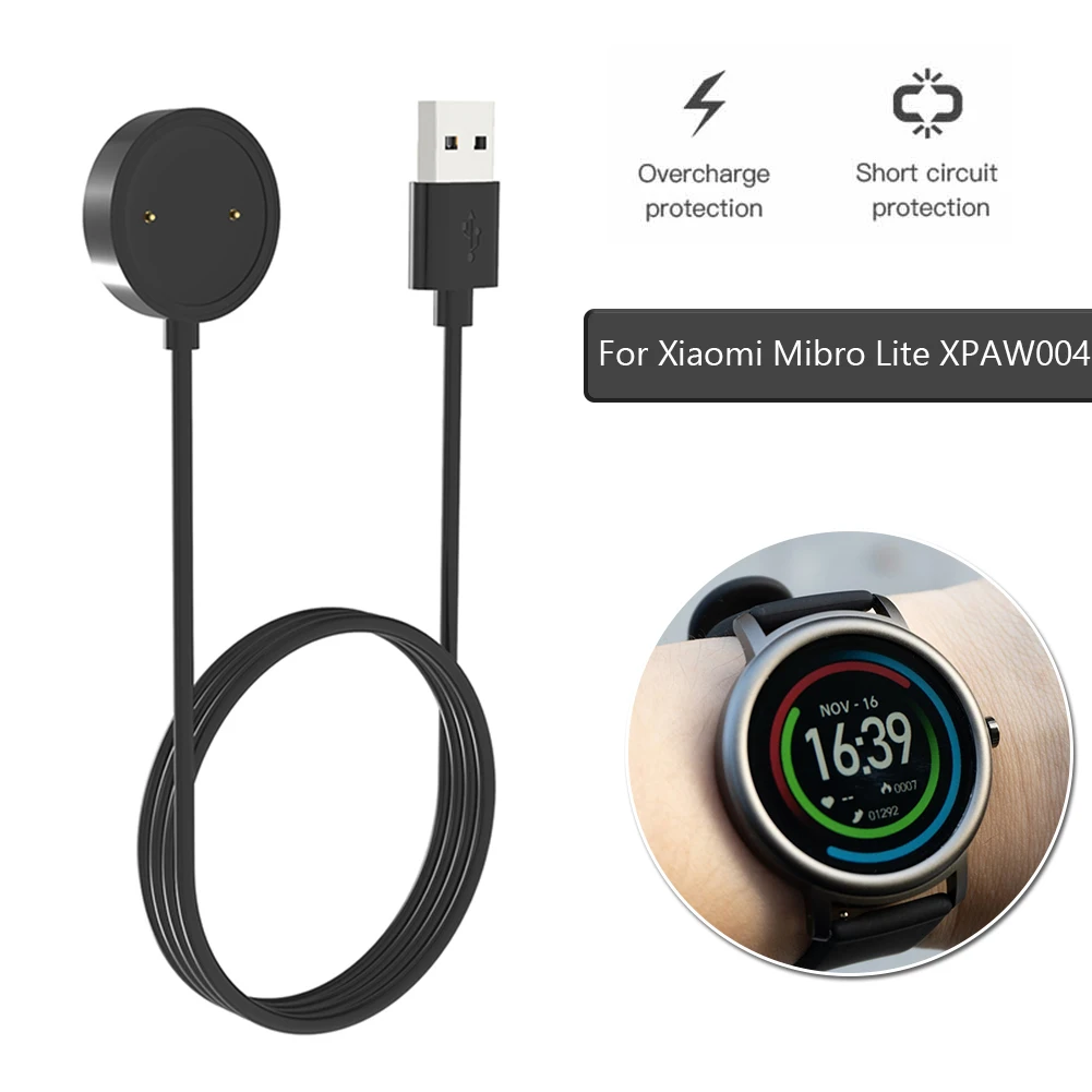 Фото USB-кабель для зарядки для Xiaomi Mibro Lite XPAW004, умные часы, Магнитный провод, зарядное устройство, адаптер №3