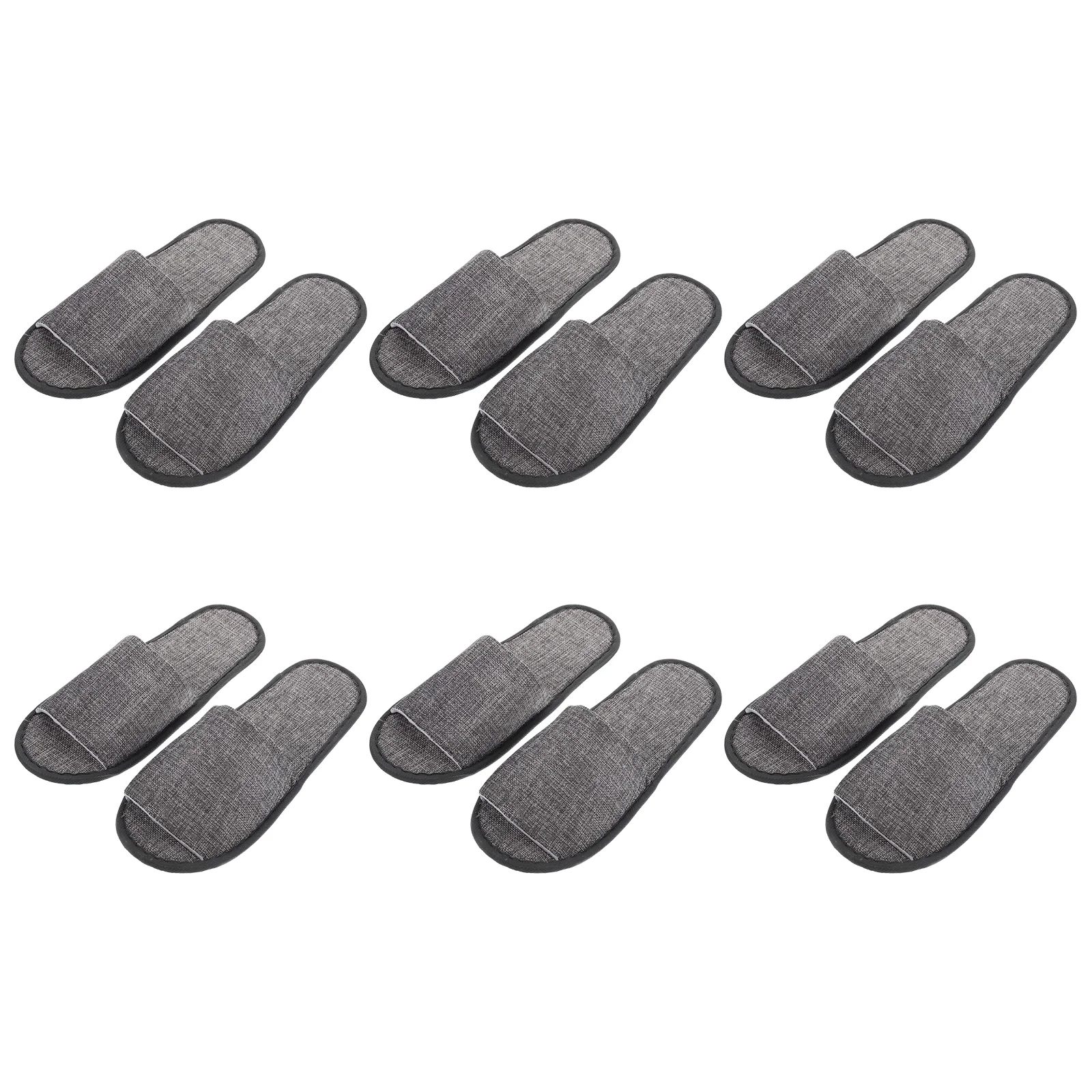 

6 пар, одноразовые шлепанцы для дома, 28x11x1 см