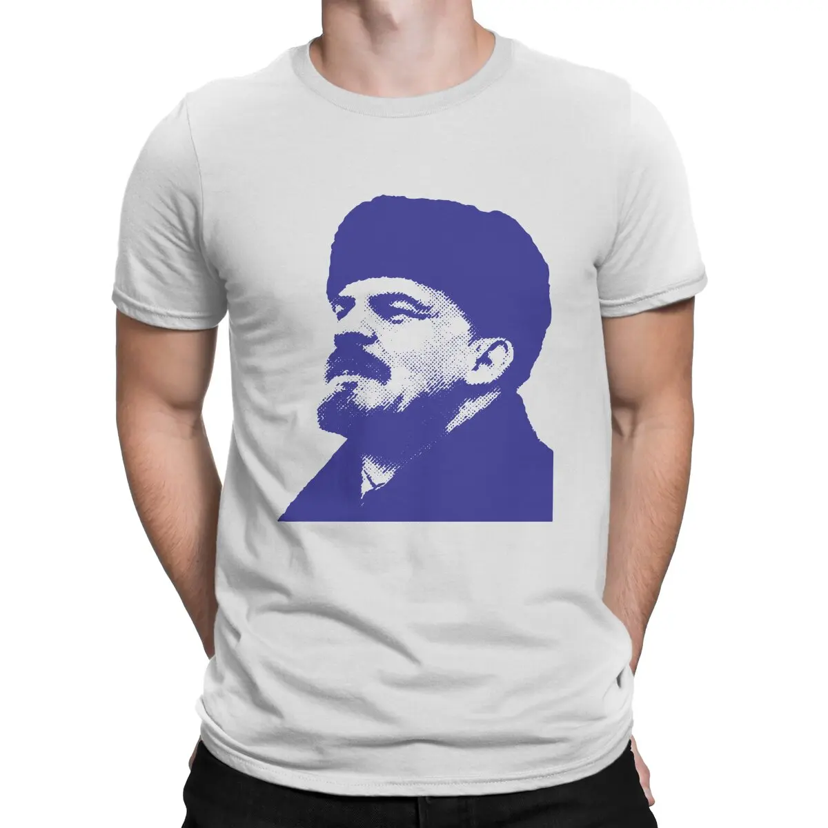

Cool Leader Soviet Russia2 T-Shirt for Men Crewneck Pure Cotton T Shirts KGB Vladimir Lenin Short Sleeve Birthday Gift Tops