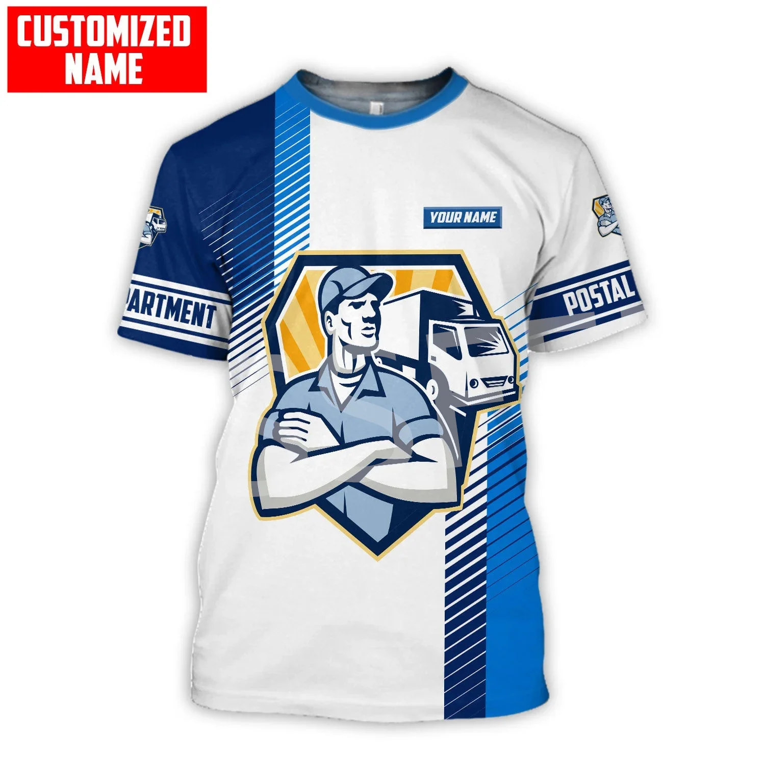 Новинка Модные Винтажные ретро рубашки для косплея почтовых работников с именем