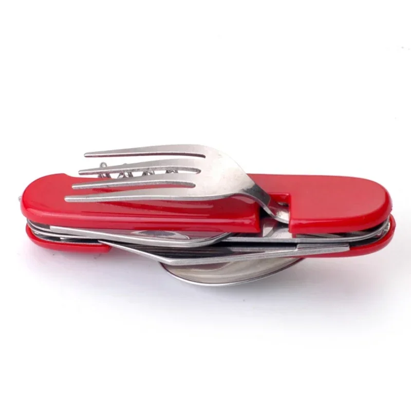 

Disassembly In Portable Stainless 6 Corkscrew Fork Tableware Spoon Steel Cutlery Cutter Outdoor 1 Camping Folding Multifunction