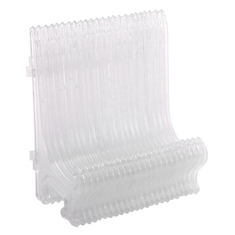 

48Pcs Clear Plastic Easels Plate Holders Display Dish Rack Picture Frame Photo Book Pedestal Holder Display Stand