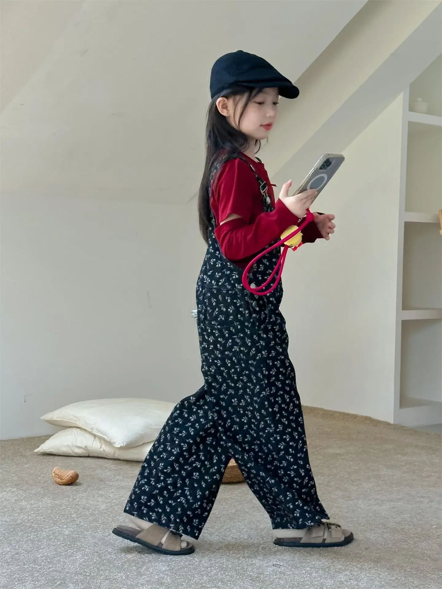 Детский хлопковый комбинезон модный Удобный Повседневный в Корейском стиле для