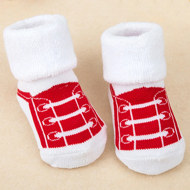 Детские Зимние Оригинальные детские теплые хлопковые носки для маленьких