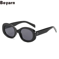 boyarn new cl sunglasses steampunk personality small goose egg versatile glasses fashion meter set square glasses whol