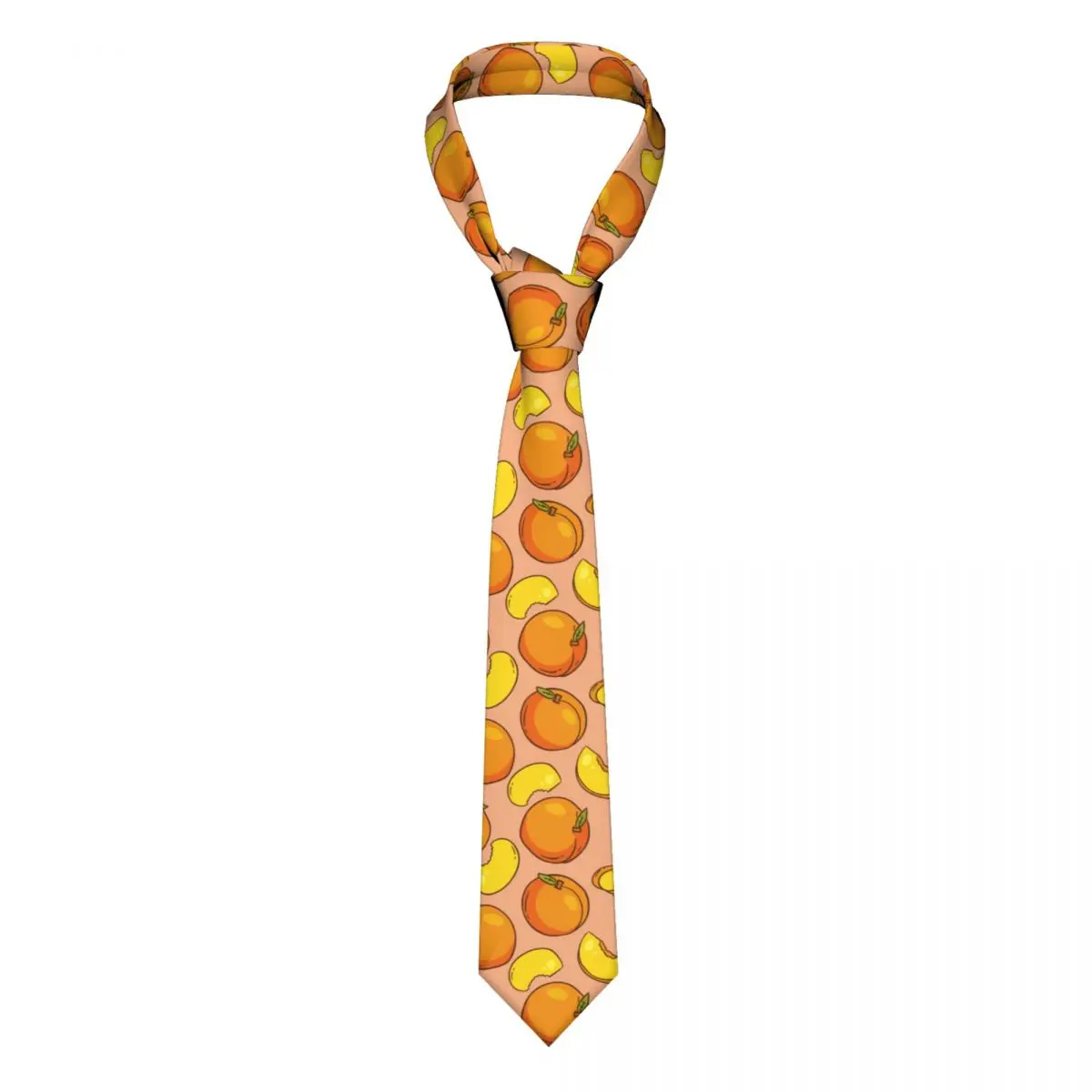 

Cartoon Fruits Peach Neckties Unisex Slim Polyester 8 cm Wide Neck Ties for Men Daily Wear Cravat Office