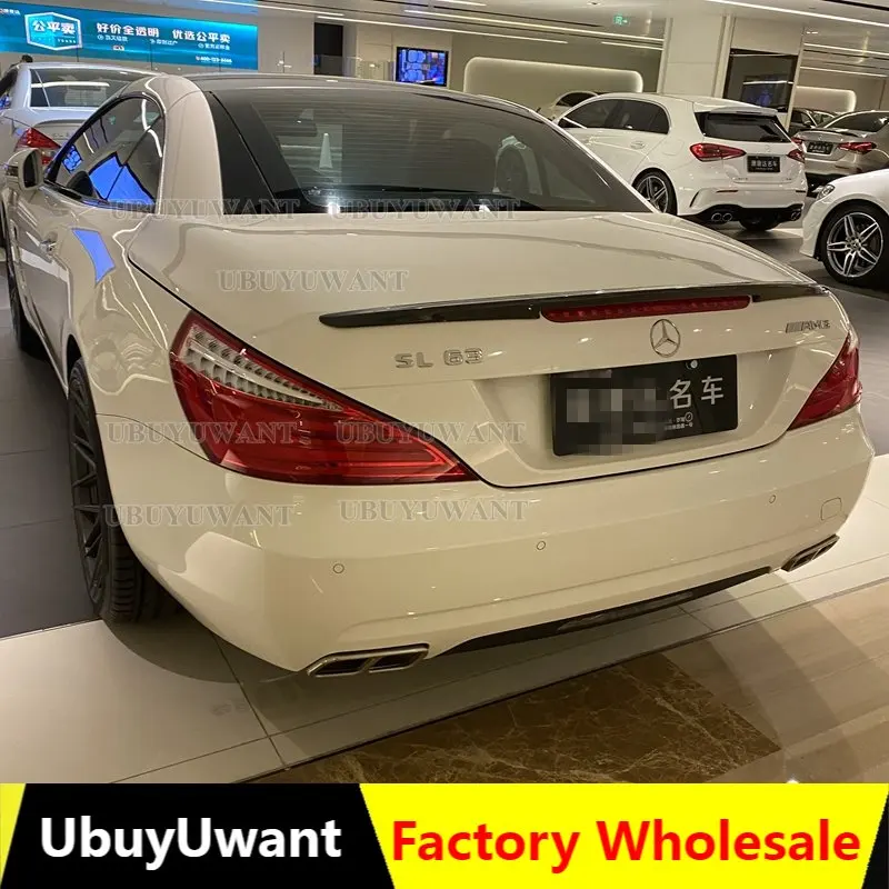 

Спойлер из углеродного волокна, задний бампер для крыла автомобиля Mercedes SL class R231 SL300 SL500 SL63 SL65 AMG 2013 +