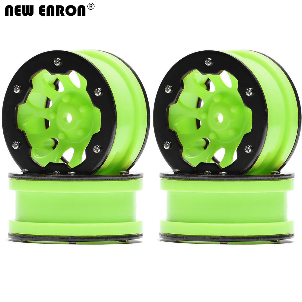

NEW ENRON Green 10Hole 1,9 "Plastic 54*40*27 Beadlock, колесная втулка для 1/10 RC Crawler Tamiya CC01 Axial SCX10 Traxxas TRX-4