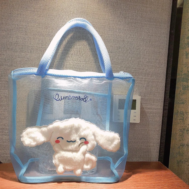 

Sanrios Cinnamoroll Kuromi My Melody мультяшный милый большой вместительный рюкзак для купания туалетных принадлежностей Kawaii косметичка