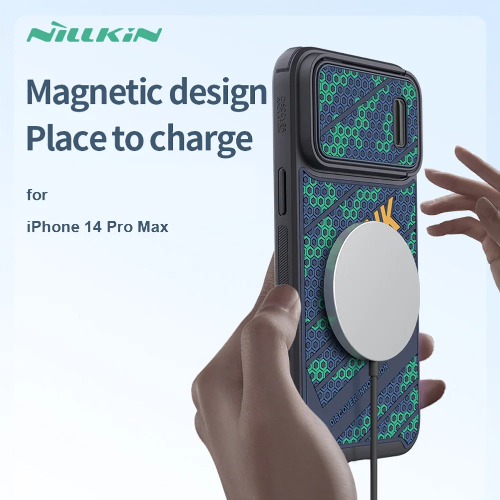 

Чехол nillkin 3D для iPhone 14 Pro Max, тонкая текстура, магнитная защита для скользящей камеры, тонкий чехол для iPhone 14 Pro, 14 plus