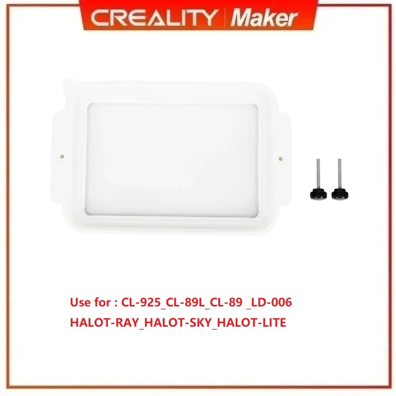 

CREALITY Original Resin Vat Kit White Plastic Tray Kit 3D Printer Parts for HALOT-RAY_CL-89 HALOT-SKY_CL-89L HALOT-LITE_LD-006