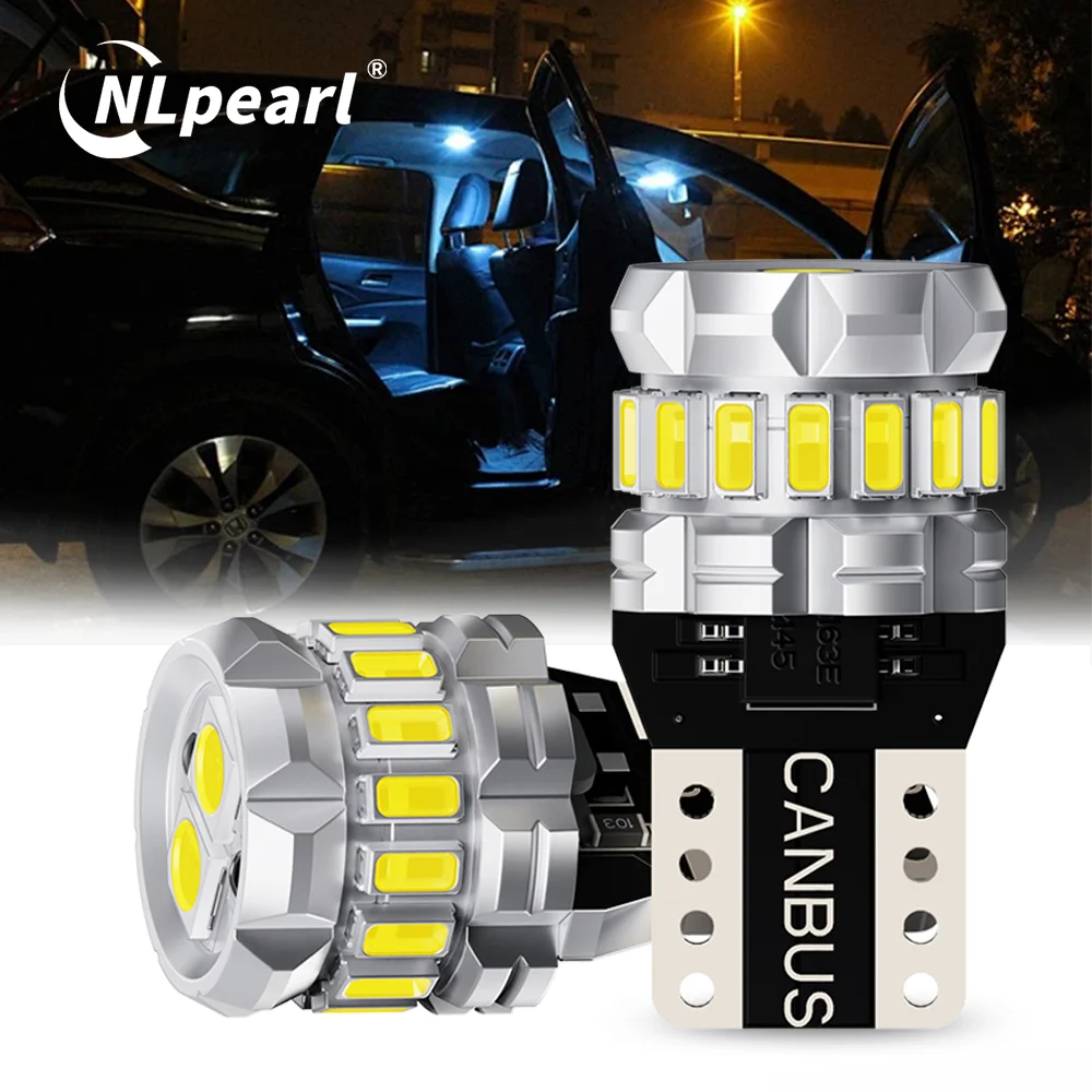

NLpearl 2x T10 W5W Светодиодная лампа Canbus 194 168 Лампа 5W5 5 Вт 12 В Супер яркий салон автомобиля Боковой фонарь Лампа номерного знака 6500K Белый