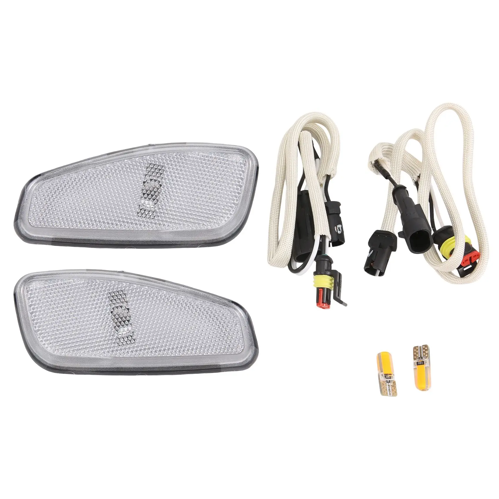 Предупреждающий указатель поворота с боковым отражением автомобиля передние