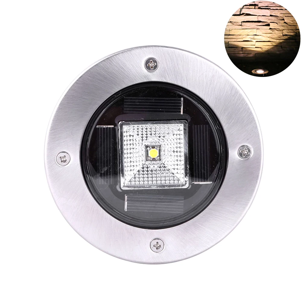 

ABS Energy Saving Waterproof LED Landscape Path Decoration Ground Outdoor Yard Solar Lamp Floor Underground Light Buried Garden