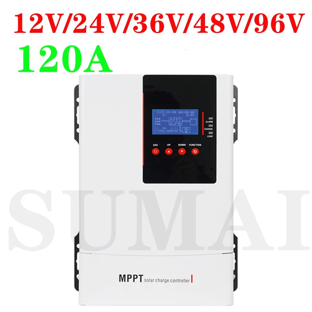 

New Smart 12V 24V 36V 48V 96V AUTO adapt Solar Panel Charger Regulator 30A 40A 60A 80A 100A amp MPPT Charge Controller WIFI APP