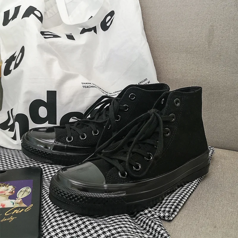 

Холщовые кроссовки Alll для мальчиков и девочек, базовые универсальные, с высоким и низким верхом, на шнуровке, хорошего качества, весна-осень,...