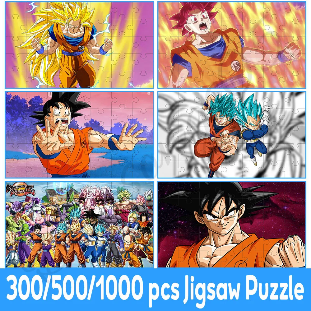 

Bandai Dragon Ball All Characters Paper Puzzle 300/500/1000 Pieces Goku Cartoon Picture Japanese Classic Animation Comics Puzzle