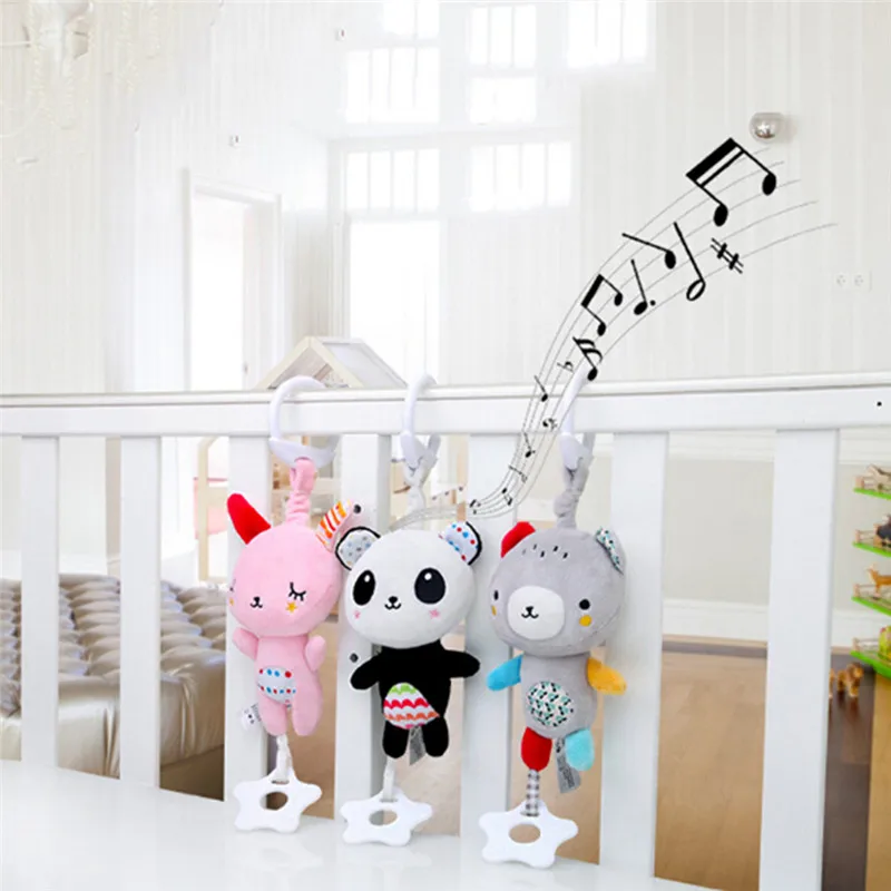 

New Rattle Toys For Baby Cute Puppy Bee Stroller Toy Rattles Mobile For Baby Trolley 0-12 Months Infant Bed Hanging Gift