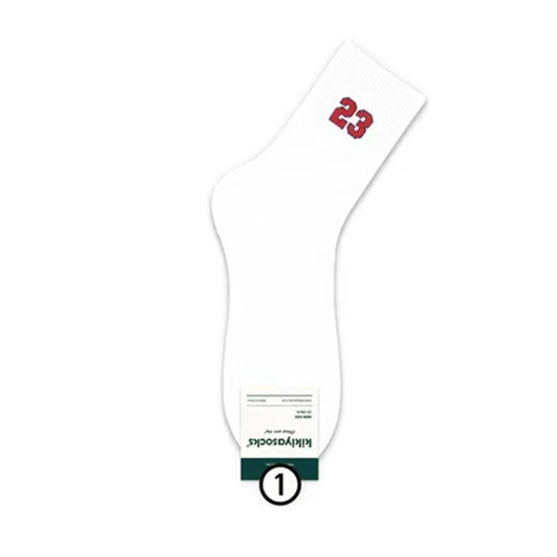 Новые мужские носки до середины икры классические дизайн номер 23 удобные