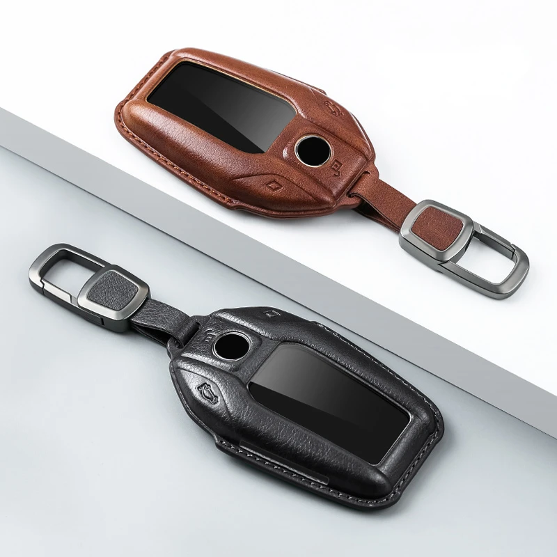 Кожаный чехол для дистанционного ключа со светодиодным дисплеем Bmw X3 G01 G31 X5 G05 X4 G02