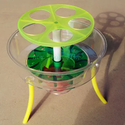 Water turbine model wheel flow, axial flow, impact three kinds of runner visual primary school science teaching instrument