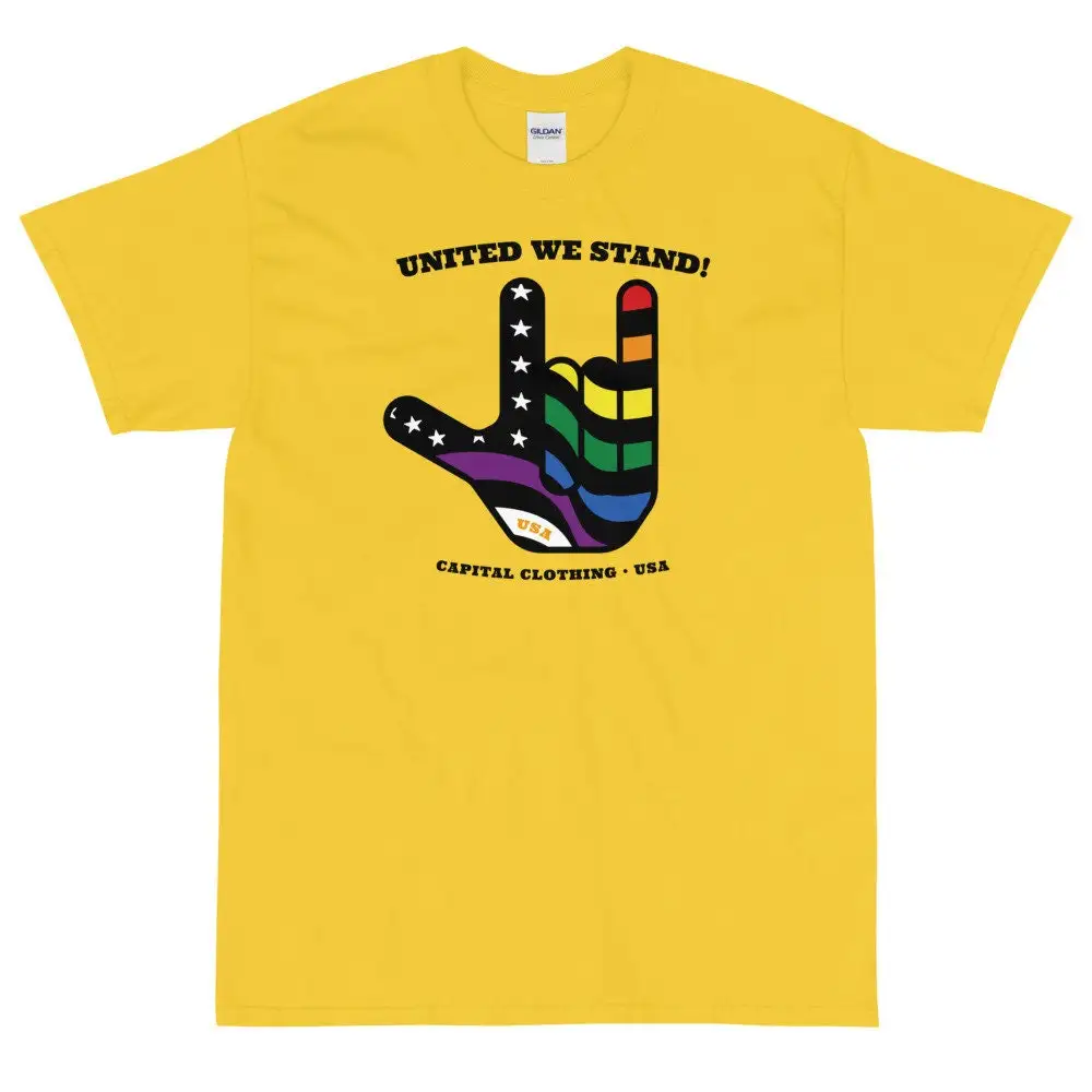 Мужская футболка с надписью I Love You Pride