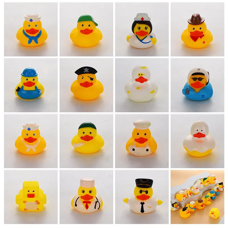 

New Kids Bath Toy Rubber Duck Indoor Bathroom Tub And Outdoor Beach Pool Water Park Party Toy Cute Duck Baby Fun Toy Gift