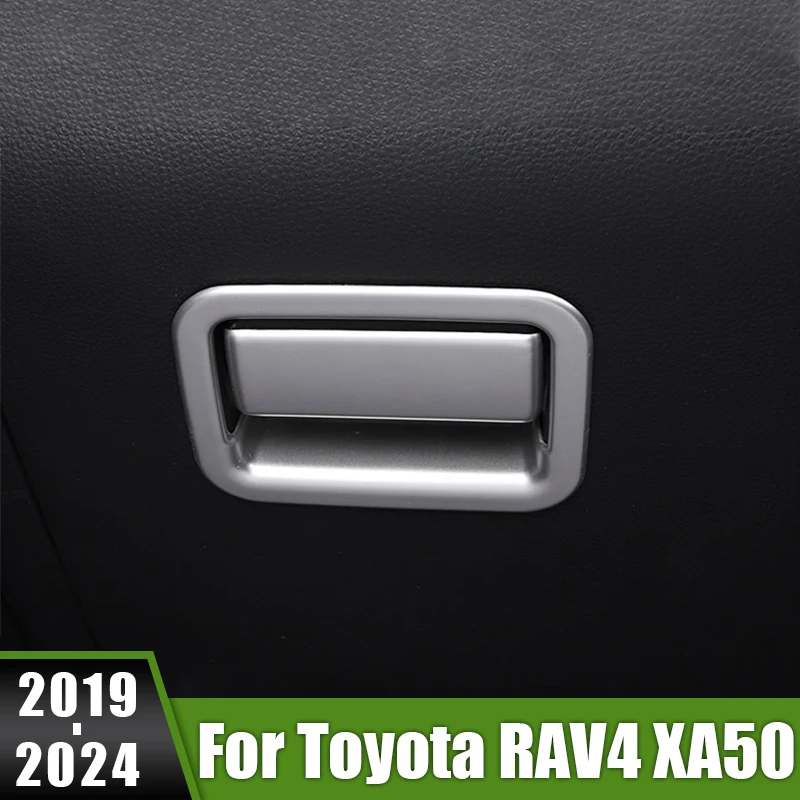 

For Toyota RAV4 XA50 2019 2020 2021 2022 2023 2024 RAV 4 Hybrid Car Co-pilot Storage Box Handle Bowl Cover Decoration Sticker