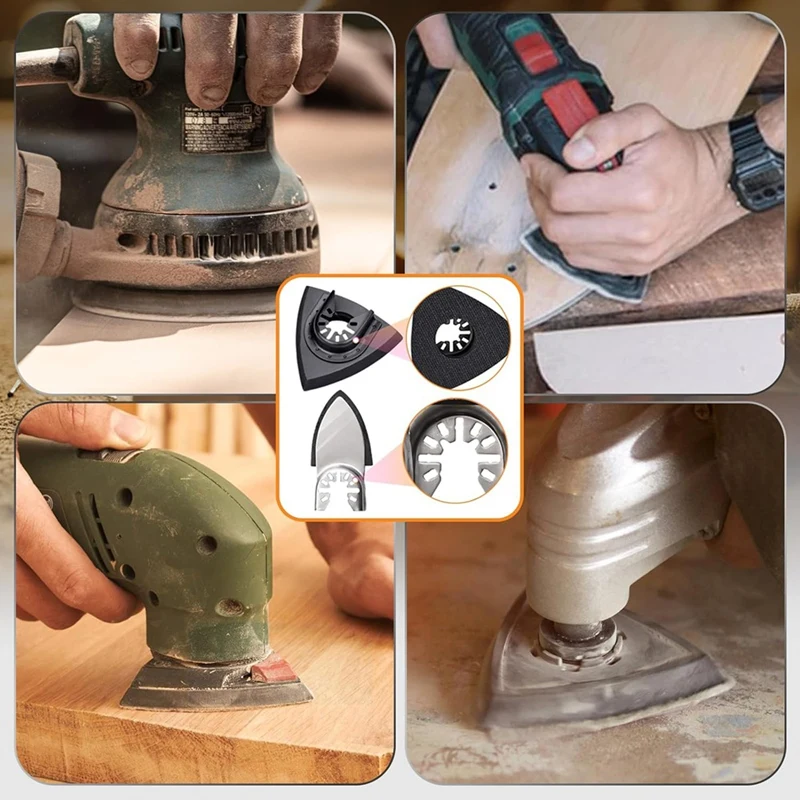 260 шт. набор осциллирующих шлифовальных накладок треугольные шлифовальные