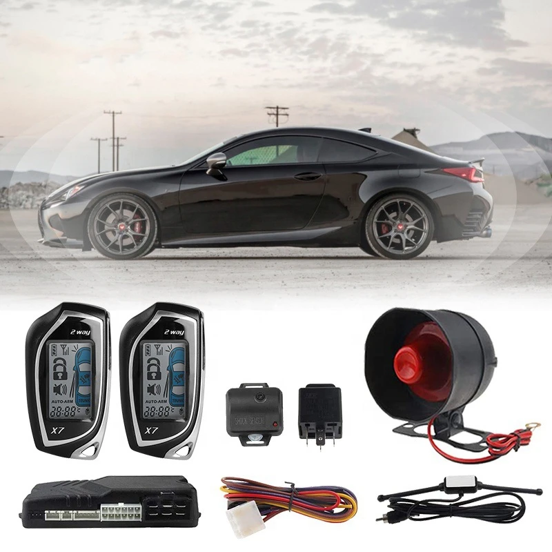 

Car Alarm With Autostart Remote Control Central Locking Security Automatic Arming Real-Time Monitoring Keyless Entry