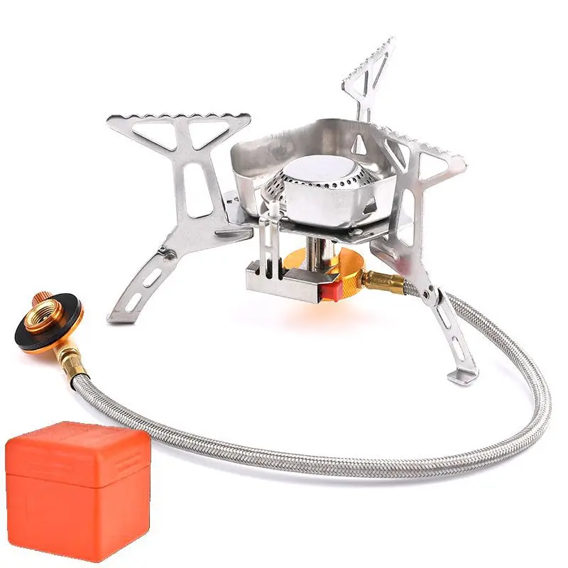 

Camping Gas Stove Outdoor Folding Electronic Tourist Burner Portable Foldable Equipment Heater Hiking Fishing Trekking