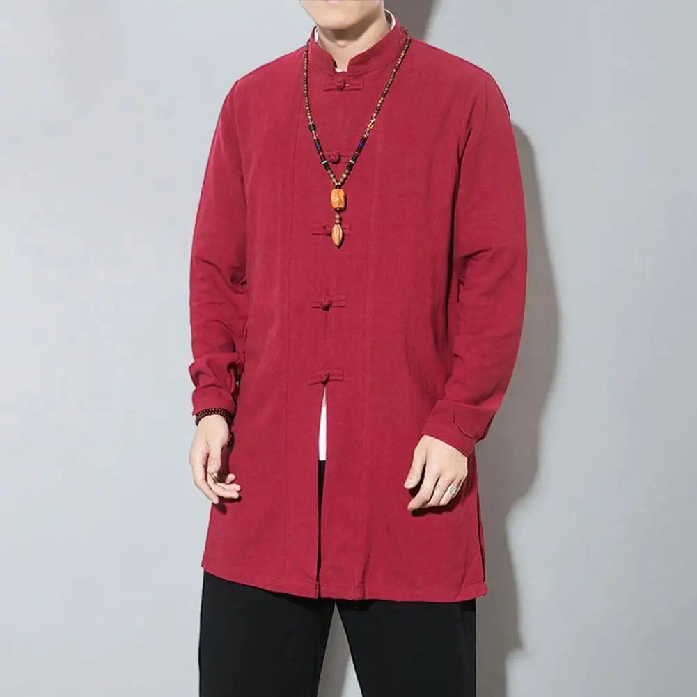 

Daily Wearing Temperament Side Split Chinese Kung Fu Shirt for Party