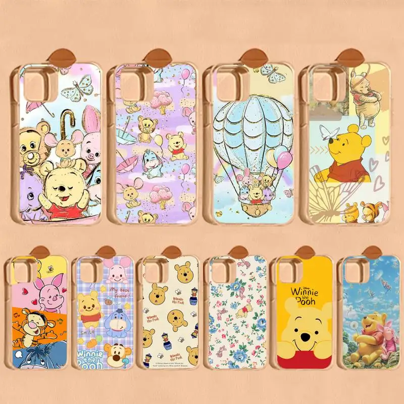 

Winnie the Pooh Bear Phone Case For iPhone 14 11 12 13 Mini Pro XS Max Cover 6 7 8 Plus X XR SE 2020 Funda Shell