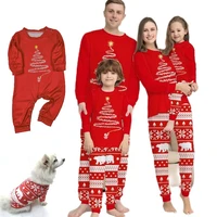 2022 christmas pajamas family matching outfits polar bear father mother kids baby dog sleepwear mommy and me xmas pjs clothes