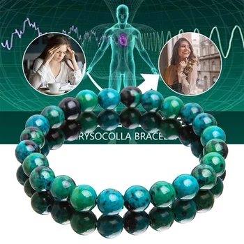 Chrysocolla Malachite Bracelets 1