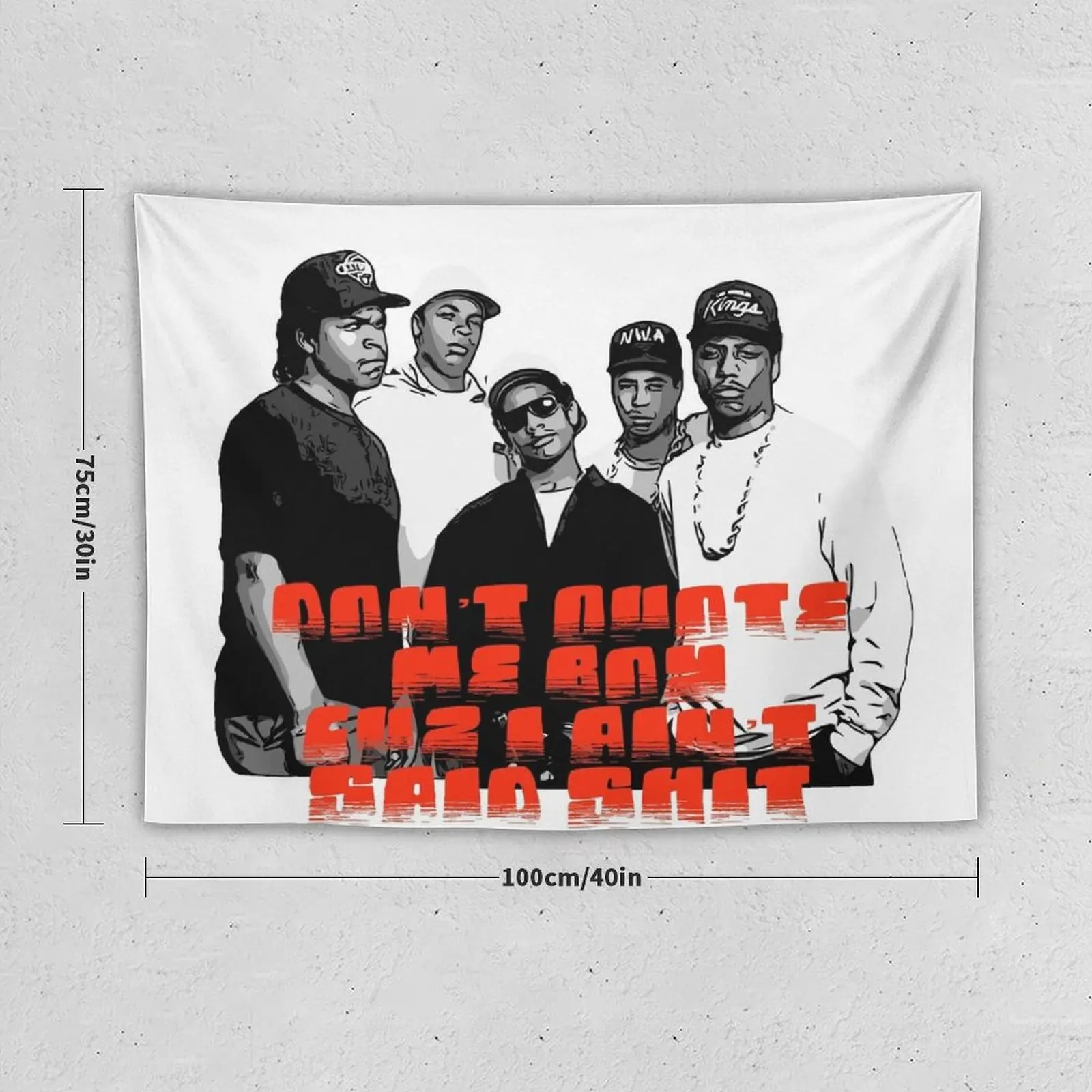 Футболка nwa худи eazy e icecube гобеленовое украшение для комнаты