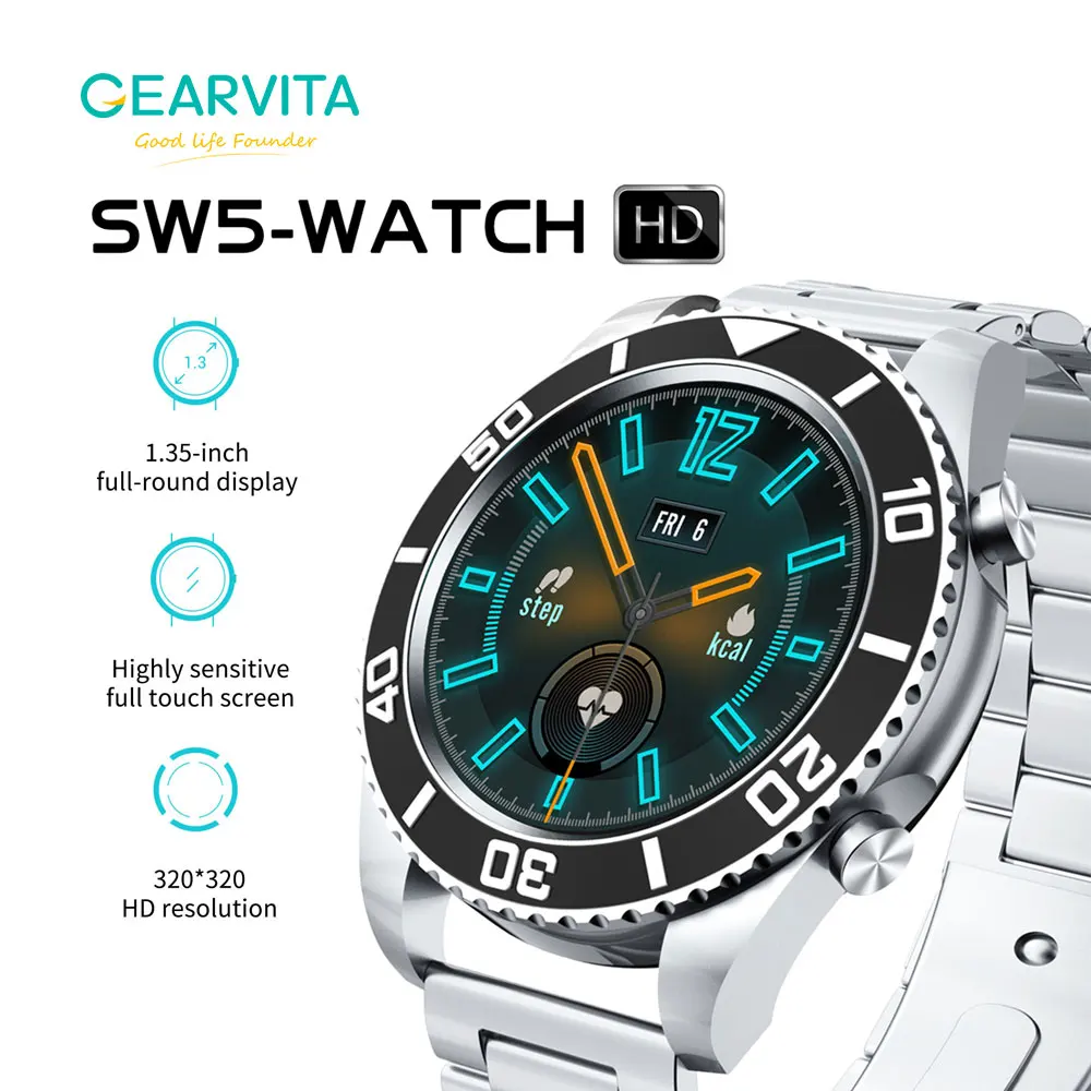 2022 мужские деловые Смарт-часы с высоким диапазоном полный круг сенсорный экран