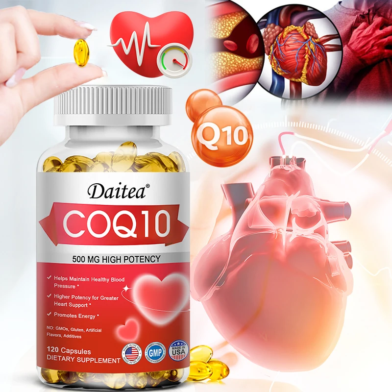 

Daitea Coenzyme Q10 Capsules Promote Cardiovascular Health, Lower Blood Sugar Levels, and Provide Energy To The Heart
