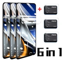 6 in 1 for poco x4 pro 5g scratch resistant soft tpu screen protectors for xiaomi poco x4 pro back camera protective films