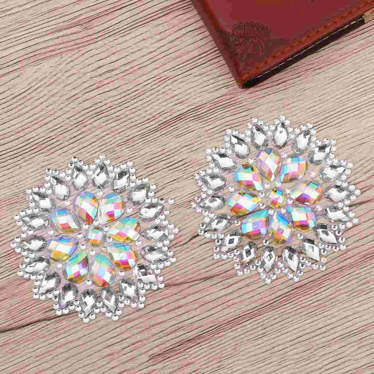 

Lady Crystal Breast Pasties Acrylic Diamonds Sticking Carnival Party Breast Stickers